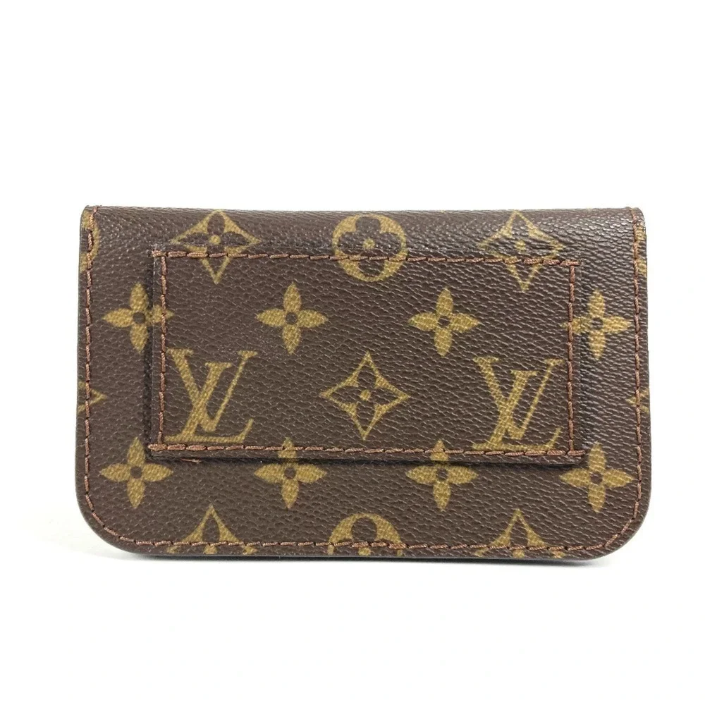 LOUIS VUITTON Brown Monogram Canvas Pochette Pouch